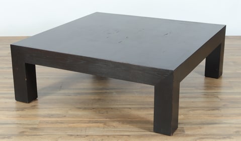 Ralph Lauren Black Stained Elm Coffee Table