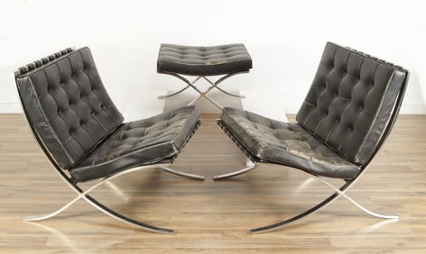 Mies Van Der Rohe/Knoll Barcelona Chairs, Ottoman