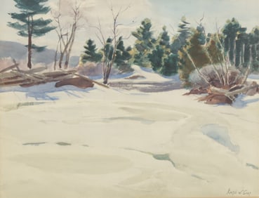 Ralph W. Gray - Melting Snow in Quebec