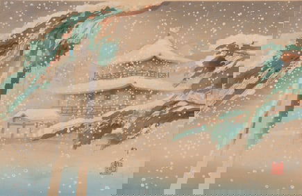 Domoto Insho - Ginkaku-Ji In Snow