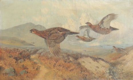 William Woodhouse - Grouse in Flight