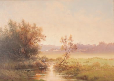 Barbizon Sch. - Charles Lenglet - Landscape