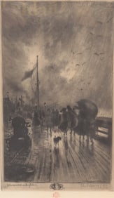 Felix-Hilaire Buhot - Debarquement en Angleterre