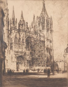 Joseph Pennell - Rouen Cathedral
