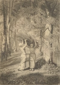 Adolphe Martial Potemont - Twig Gathers