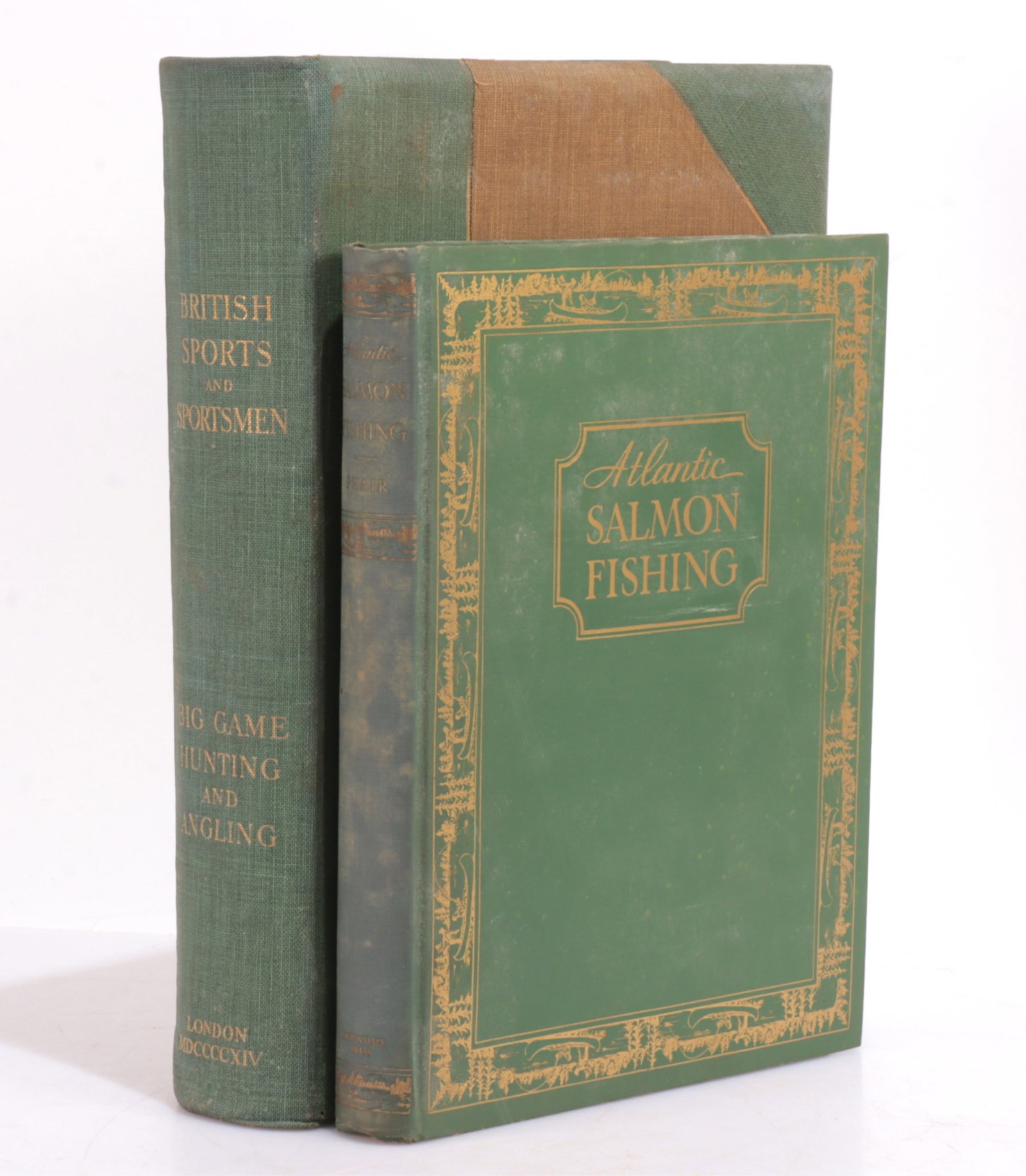Atlantic Salmon Fishing & British Sportsmen Books: Charles Phair, Atlantic Salmon Fishing, New York: Derrydale Press, 1937.British Sports and Sportsmen: Big Game Hunting And Angling, 1914 1st edition, numbered 256 of 1,000. 12.75" x 10" and 15.5" x 12