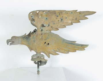 Antique Copper Eagle Weathervane