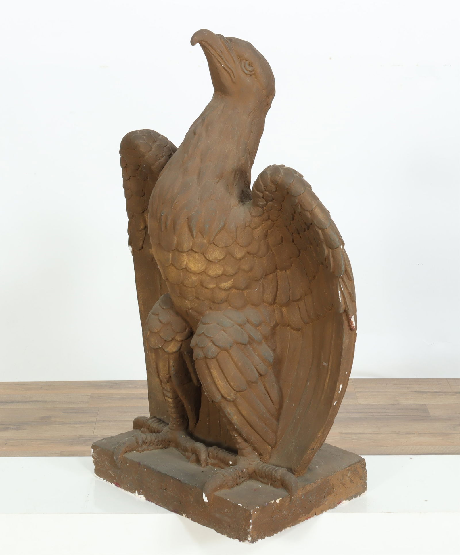 Painted Plaster Eagle Sculpture (1 of 7)