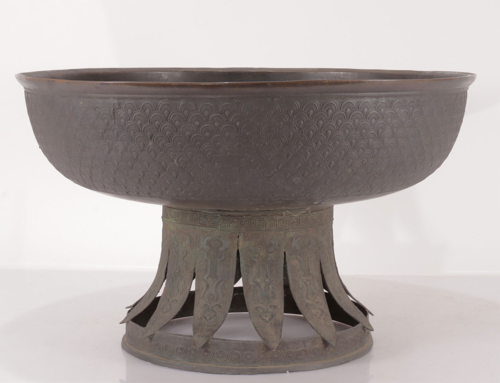 Asian Style Brass Footed Planter (1 of 5)