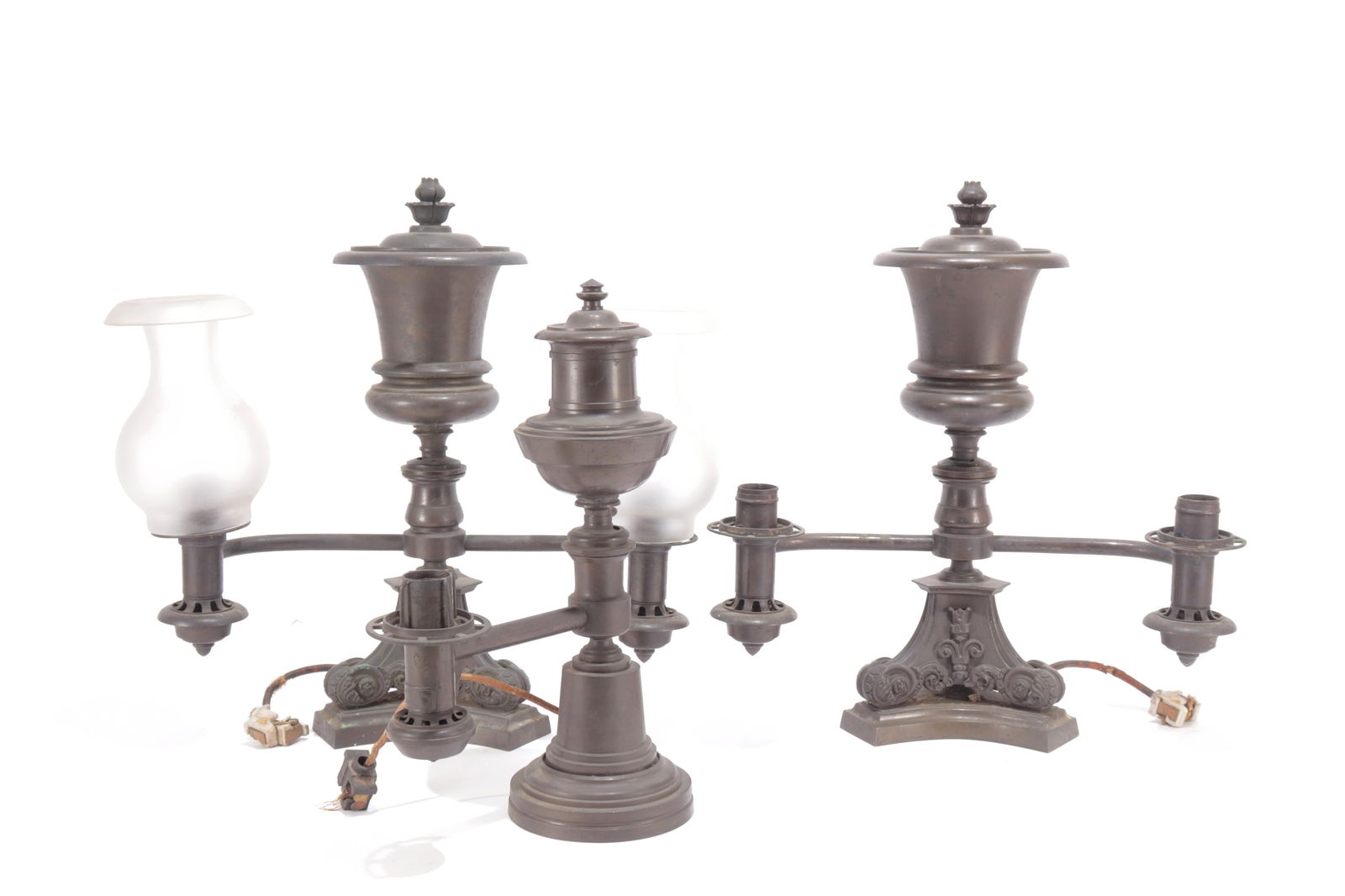 Three Brass Argon Form Lamps (1 of 13)