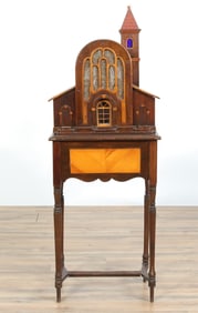Folk Art Radio Cabinet on Tablestand