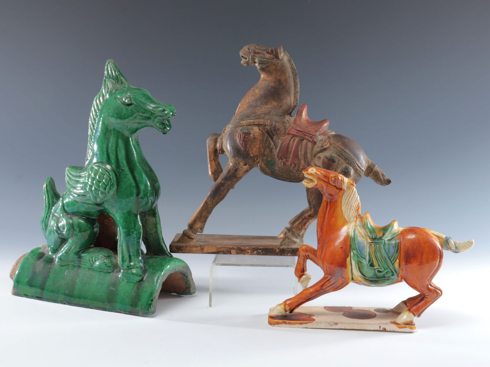 Chinese Tang Style Horses & Ornamental Roof Tile (1 of 7)