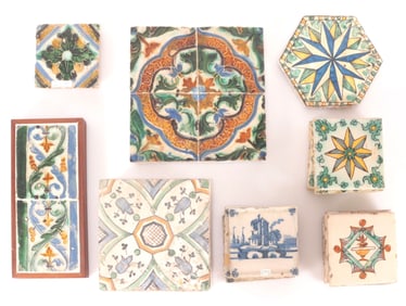 16th-19th C. Spanish - Italian - Delft Tiles