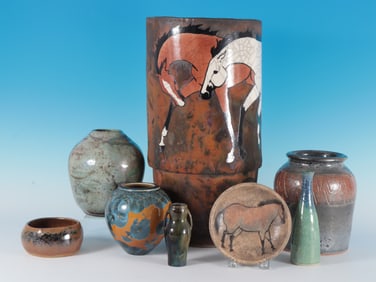 Melinda Forster Vase & Various Studio Pottery