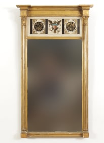 Federal Giltwood Tabernacle Mirror, 19th C