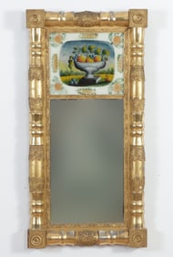 Late Federal Giltwood & Eglomise Mirror, 19th C.