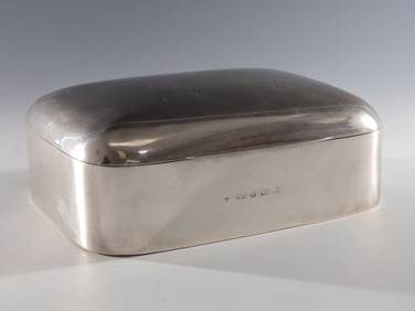 English Sterling Silver Cigar Box