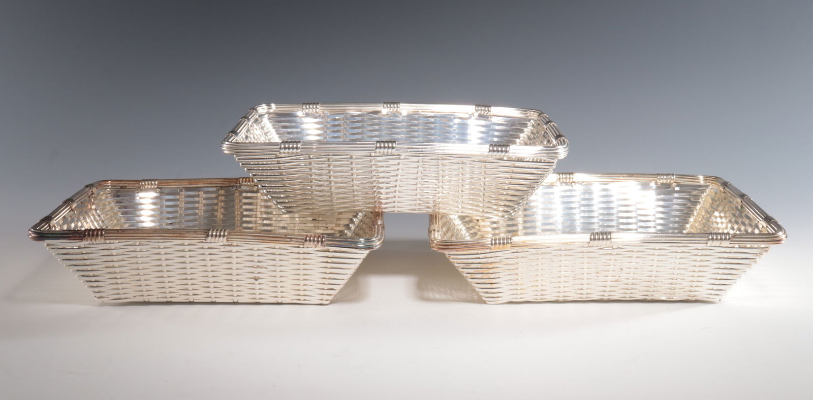 Three Christofle Gallia Silverplate Baskets (1 of 5)