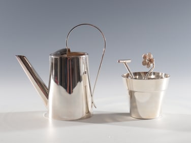Tiffany & Co Sterling Silver Garden Cream & Sugar