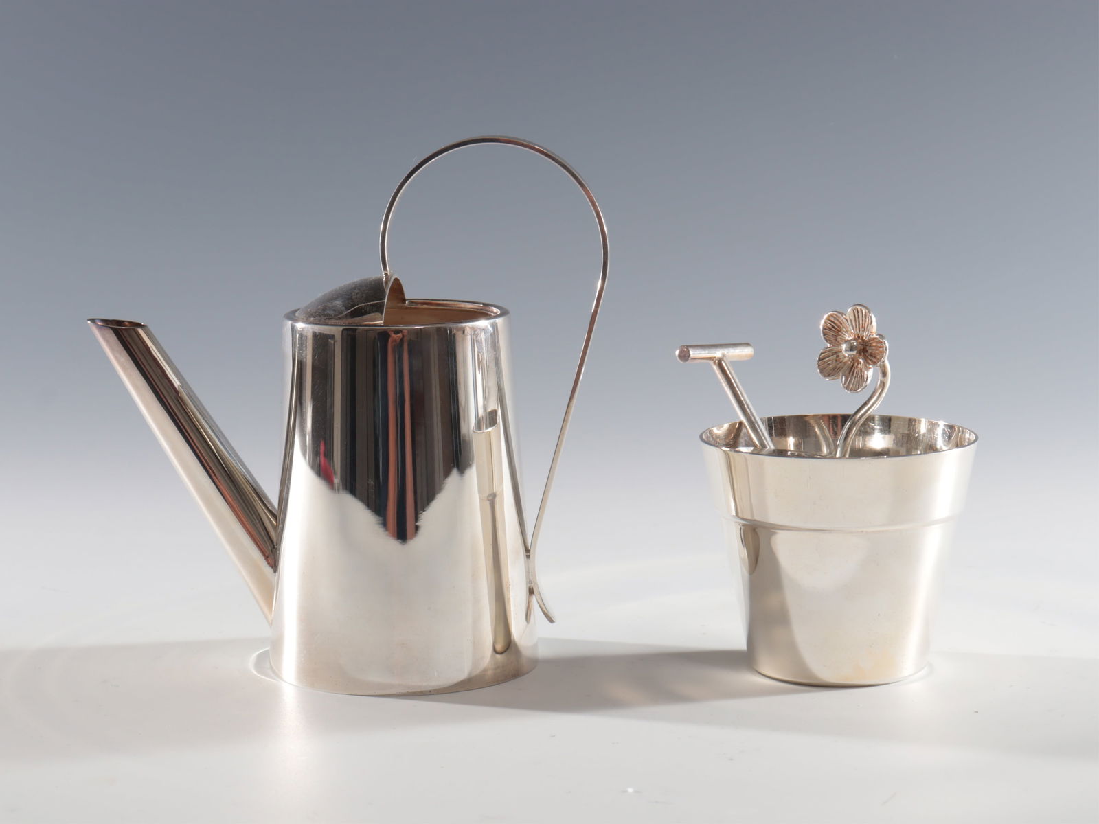 Tiffany & Co Sterling Silver Garden Cream & Sugar (1 of 5)