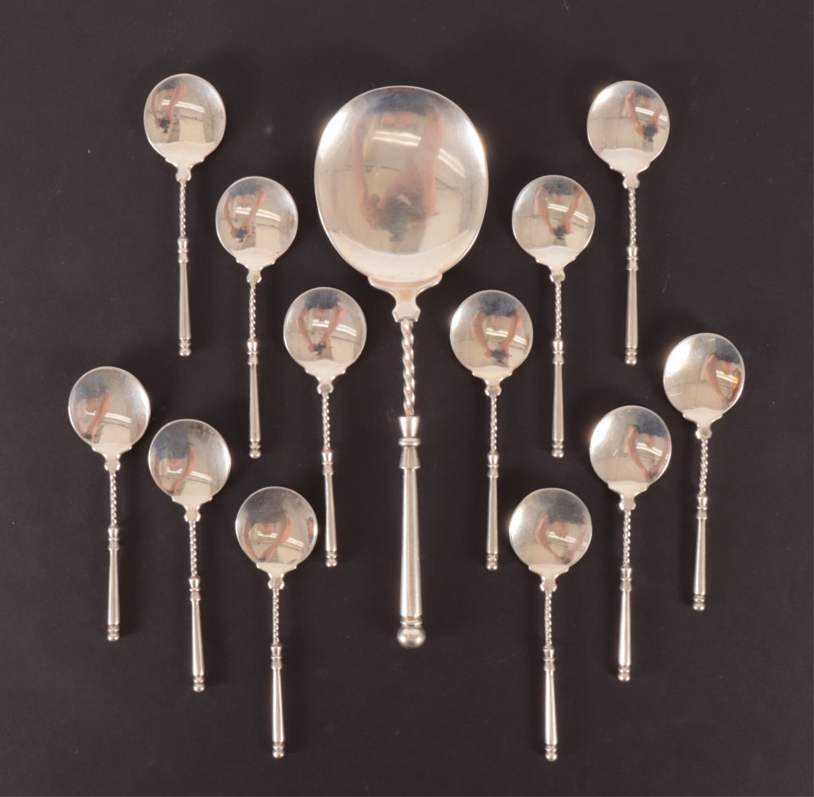 Group of Russian 800 Silver Spoons (1 of 7)