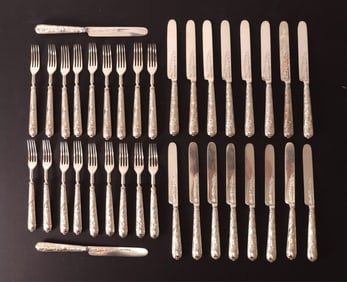 Francis Higgins II Victorian Sterling Flatware Set