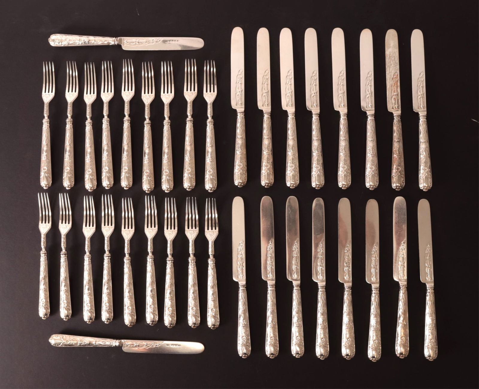 Francis Higgins II Victorian Sterling Flatware Set (1 of 6)