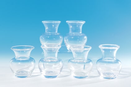 Simon Pearce - Six Small Vases