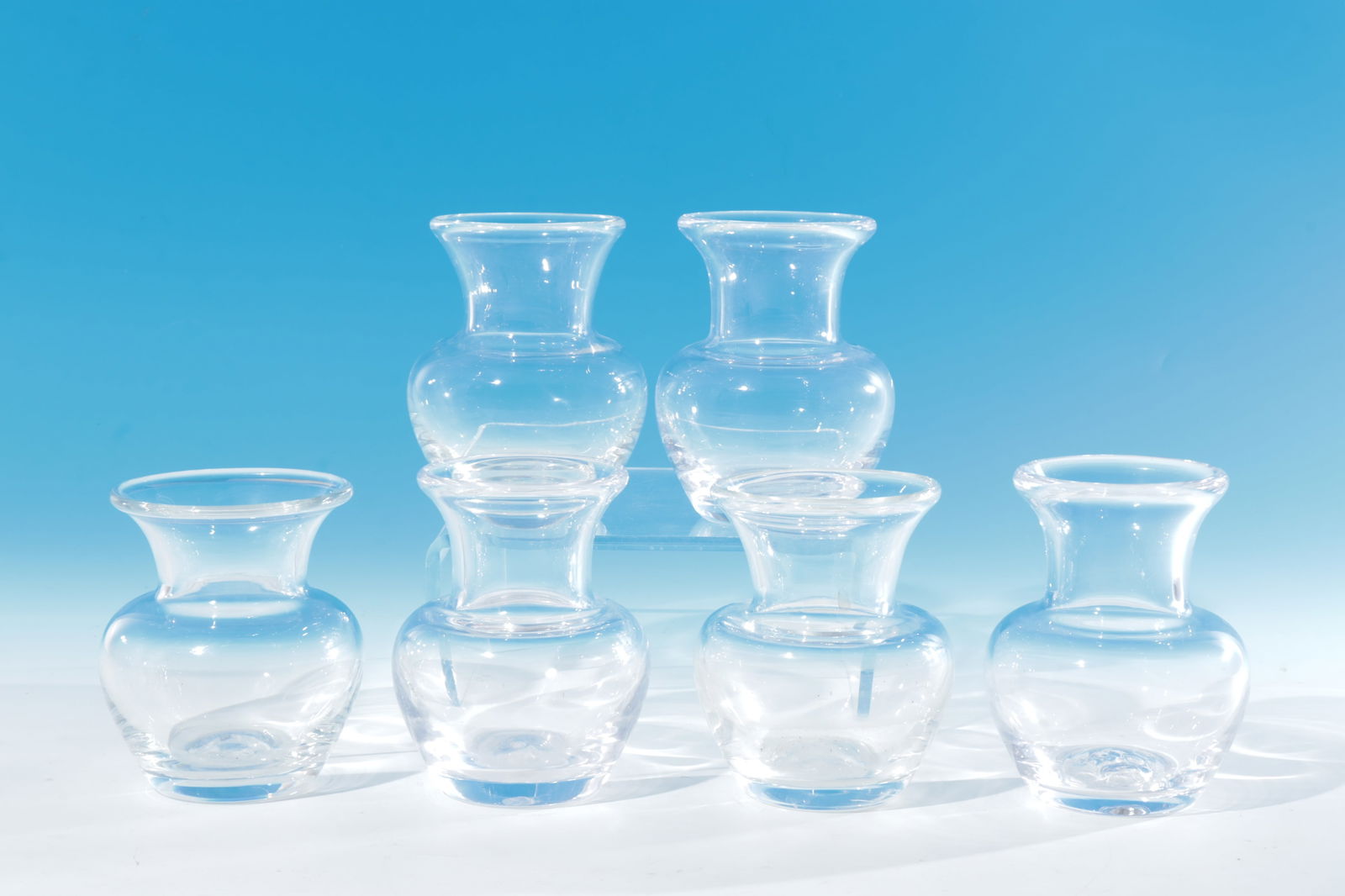 Simon Pearce - Six Small Vases (1 of 3)