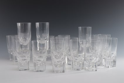 Baccarat Crystal "Pluton" Highboy Glasses