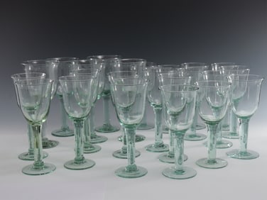 Recycled Green Glass Stemware