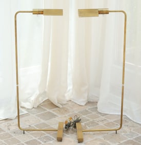 Pair of Cedric Hartman Brass Floor Lamps
