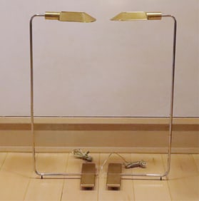 Pair of Cedric Hartman Bronze Reading Lamps