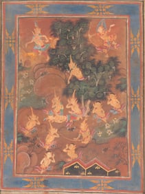Himavanta Mythological Forest Painting on canvas
