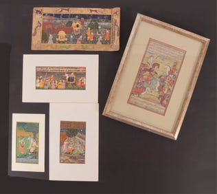 3 Persian Illuminated Manuscripts & others