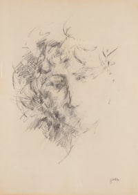 Zubel Kachadoorian - Abstract - Charcoal on Paper