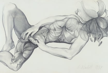 Lowell Nesbitt - Nude Male Drawing
