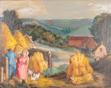 Glen Allison Ranney - Farm Scene - O/C