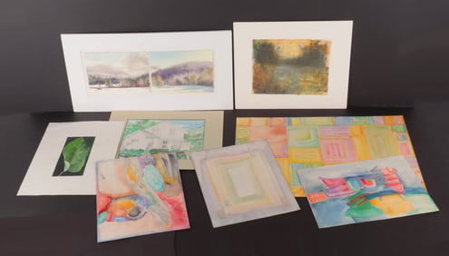 20th C. - 8 Works - Mixed Media