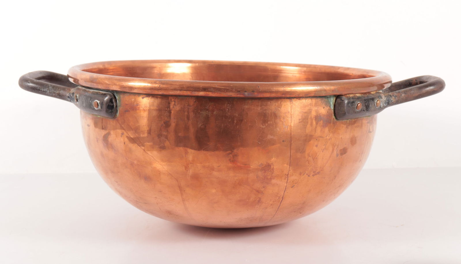 2-Handle Copper Mixing Bowl - Large (1 of 6)