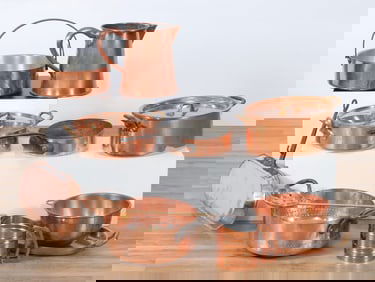 Collection of Copper Cookware, 19th-20th C.