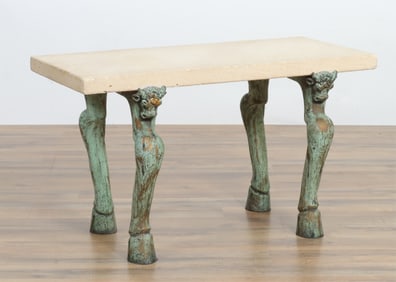 Grand Tour Style Metal & Composition Table