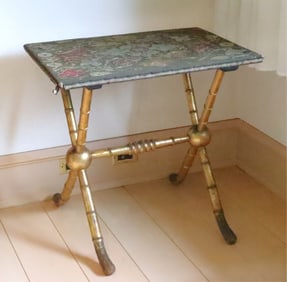 Victorian Giltwood Faux Bamboo Table