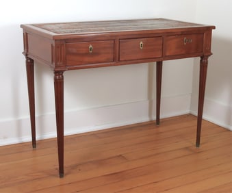 Louis XVI Mahogany Bureau Plat