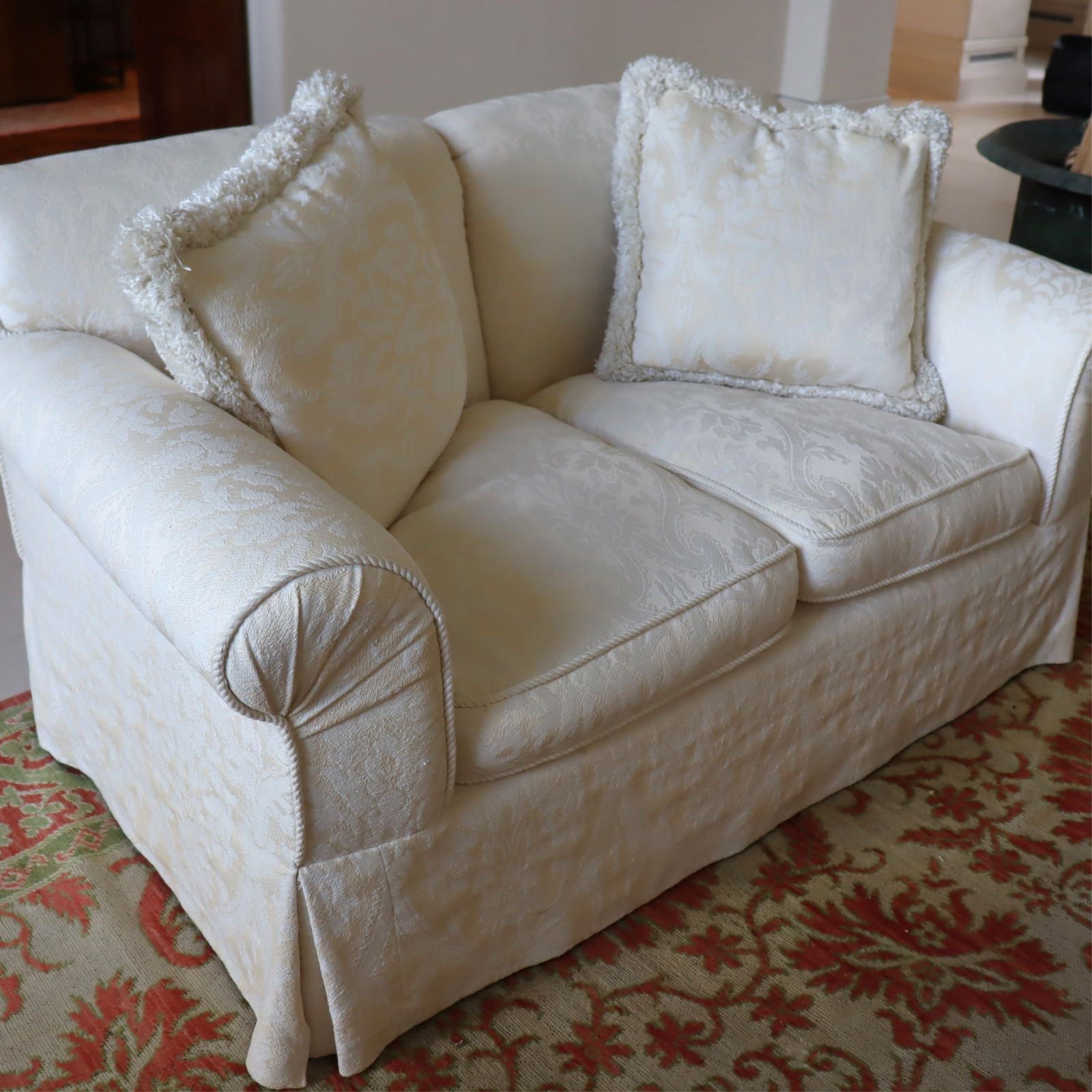 Contemporary Upholstered Love Seat (1 of 7)