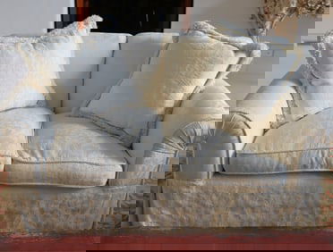Contemporary Upholstered Love Seat