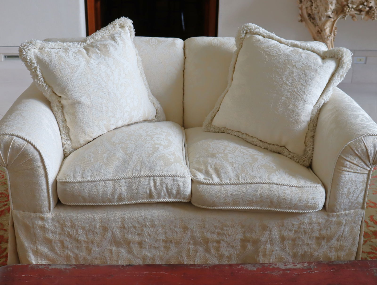 Contemporary Upholstered Love Seat (1 of 6)