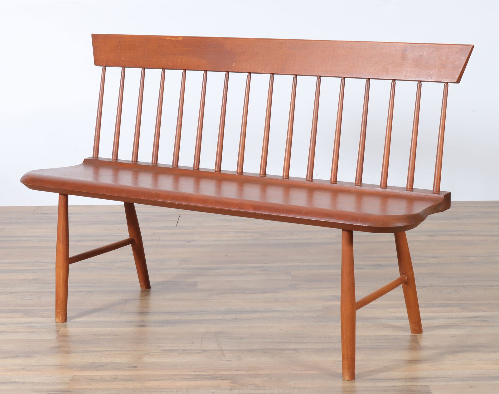 Shaker Style Spindle Back Bench (1 of 6)