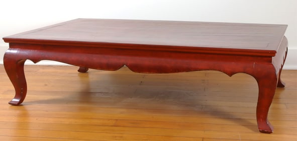 Chinese Scarlet Lacquer Coffee Table