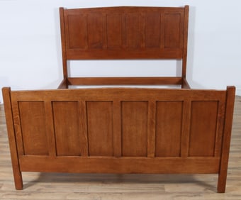 Modern Stickley Mission Oak Bed